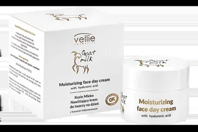 Crema hidratanta de zi cu Acid Hialuronic Goat Milk, 50ml, Vellie