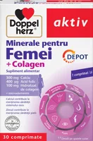 Minerale pentru femei + colagen Depot, 30 comprimate, Doppelherz