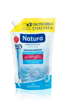 Sapun lichid Aegean Breeze refill, 750ml, Natura