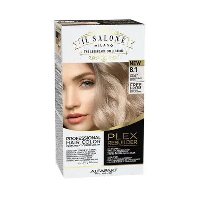 Vopsea permanenta Plex Rebuilder Nr. 8.1 Light Ash Blonde, 100ml, Il Salone Milano