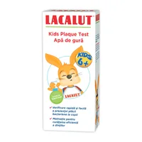 Apa de gura pentru copii peste 6 ani Plaque Test Kids, 300ml, Lacalut