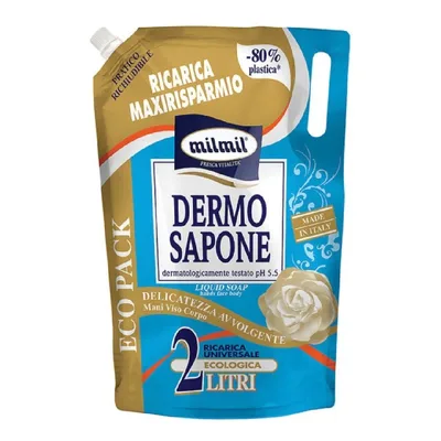 Sapun lichid rezerva Dermo, 2000ml, Mil Mil