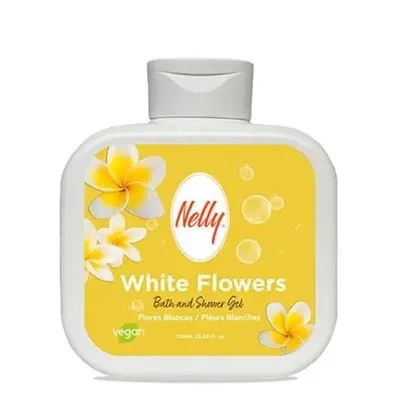 Gel de dus cu aroma de flori albe, 750ml, Nelly