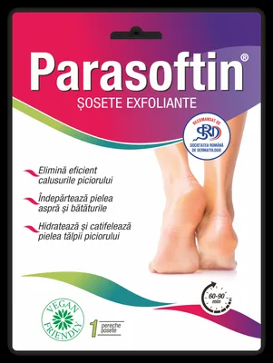 Sosete exfoliante Parasoftin, 1 pereche, Adex-Cosmetics