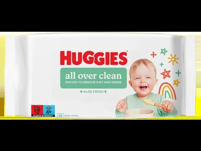 Servetele umede Baby all over clean, 56 bucati, Huggies