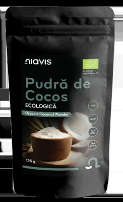 Pudra de cocos ecologica, 125g, Niavis
