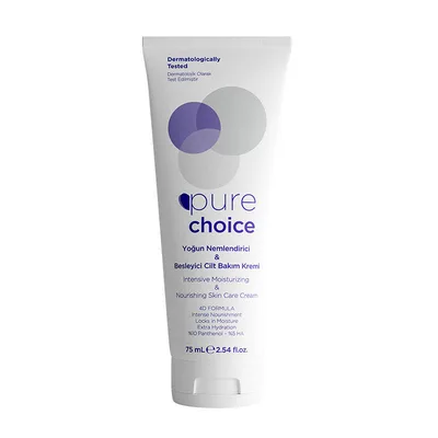 Crema de fata vegana intens hidratanta si hranitoare cu Acid Hialuronic 4D 5% si Pantenol 10%, 75ml, Pure Choice