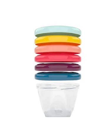 Set 6 recipiente pentru pastrarea hranei, 180ml, Babymoov