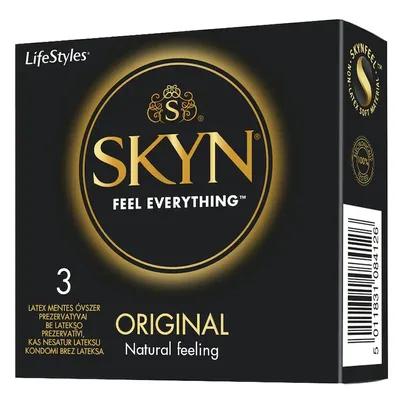 Prezervative fara latex Original, 10 bucati, Skyn