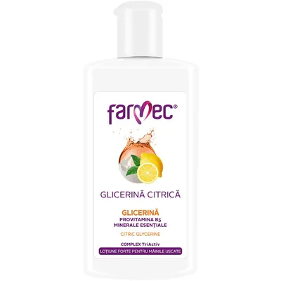 Lotiune pentru maini foarte uscate cu glicerina citrica, 150ml, Farmec