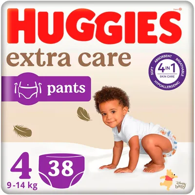 Scutece chilotel Extra Care Marimea 5 pentru 12 - 17kg, 34 bucati, Huggies