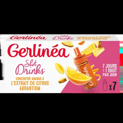 Shot concentrat cu ananas si extract de portocale amare, 70ml, Gerlinea