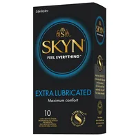 Prezervative fara latex Extra Lubricated, 3 bucati, Skyn