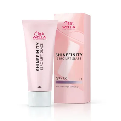 Vopsea demi-permanenta Shinefinity Zero Lift Glaze 07/59 Strawberry Wine, 60 ml, Wella Professionals
