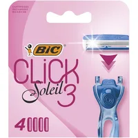 Pachet Aparat de ras Soleil 3 Click + Rezerve 4 bucati, BIC