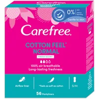 Absorbante zilnice cu extract de bumbac Cotton Feel Normal, 56 bucati, Carefree