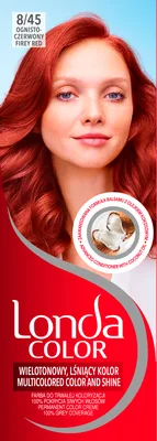 Vopsea de par permanenta 8/45 Firey Red, 110ml, Londa