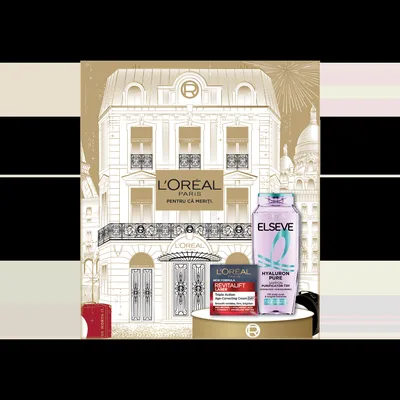Pachet Crema antirid Revitalift Laser 50ml + Sampon Hyaluron Pure Elseve 400ml, L'Oreal
