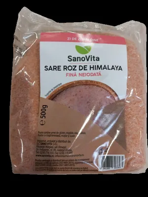Sare roz de Himalaya fina, 500g, SanoVita