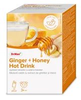 Dr. Max bautura calda cu extract de ghimbir si miere, 20 plicuri