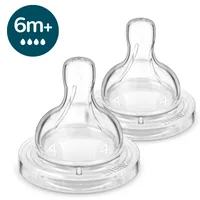 Set tetine cu debit rapid pentru +6 luni Classic SCY764/02, 2 bucati, Philips Avent