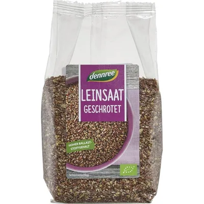 Seminte de in eco zdrobite, 200g, Dennree