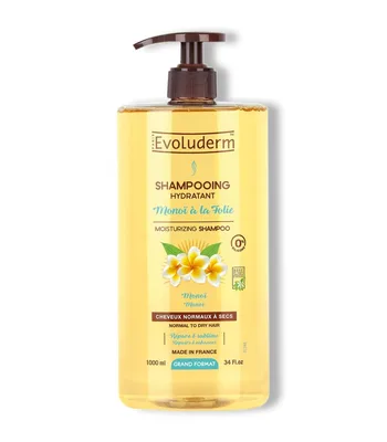 Sampon hidratant Monoï à la Folie, 400ml, Evoluderm