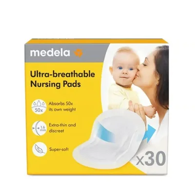 Tampoane pentru sani ultra respirabile, 60 bucati, Medela