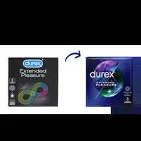 Prezervative Extended Pleasure, 6 bucati, Durex