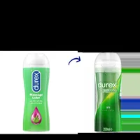 Gel lubrifiant pentru masaj 2 in 1 cu aloe vera, 200ml, Durex