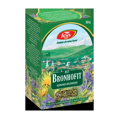 Ceai Bronhofit usurarea respiratiei, 50g, Fares