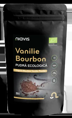 Pulbere bio de vanilie Bourbon, 20g, Niavis