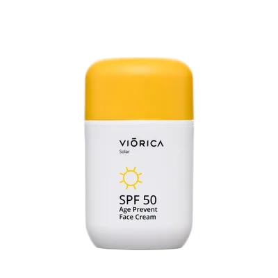 Crema de protectie solara SPF 50 age prevent Solar, 50ml, Viorica