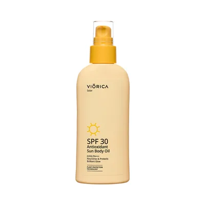 Ulei de corp de protectie solara antioxidant SPF 30 Solar, 150ml, Viorica