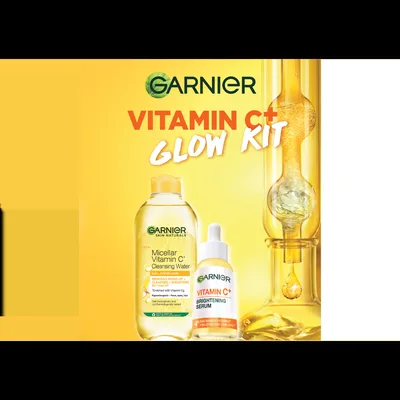 Pachet  Skin Naturals Apa micelara cu Vitamina C 400ml + Serum cu Vitamina C 30ml, Garnier