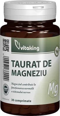 Taurat de magneziu, 30 comprimate, Vitaking