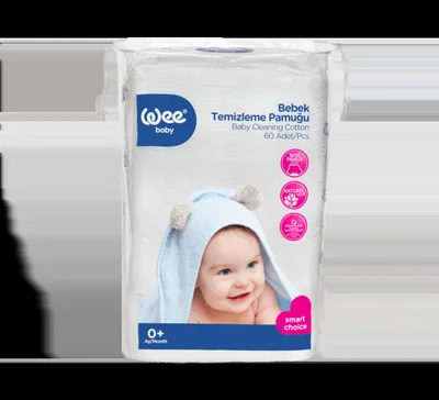 Dischete de curatare pentru bebelusi, 60 bucati, Wee Baby