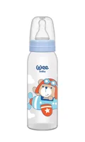 Biberon cu tetina rotunda, 125ml, Wee Baby