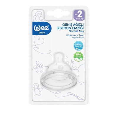 Tetina din silicon anticolic cu gura larga nr.1, 1 bucata, Wee Baby