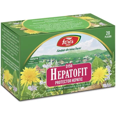 Ceai Hepatofit D156 - 20 Plicuri, Fares