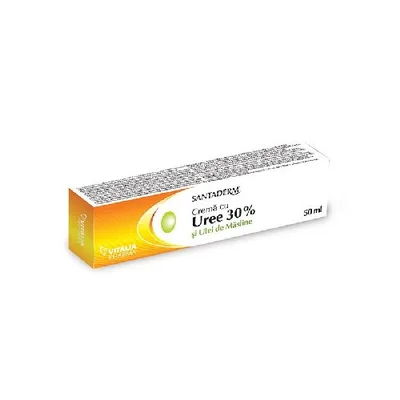 Crema cu uree 30 % si ulei de masline, 50 ml, Santaderm