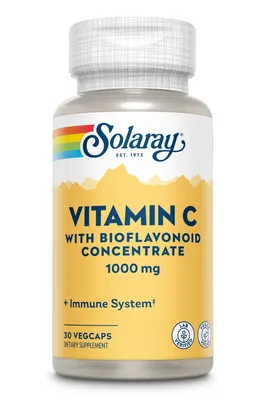 Vitamin C 1000 mg Solaray, 30 capsule
