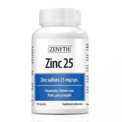 Zinc 25 mg, 30 capsule Zenyth