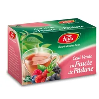 Ceai verde cu fructe de pădure, 20 plicuri, Fares