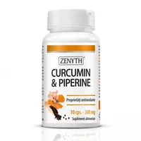 Curcumin si Piperine, 60 capsule, Zenyth