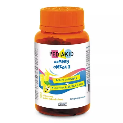 Gommes Omega 3, 60 jeleuri, Pediakid