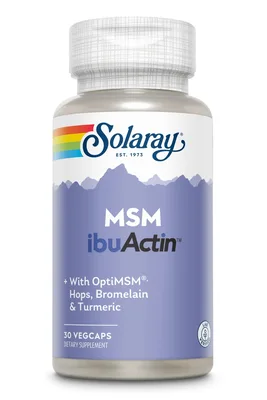 MSM ibuActin Solaray, 30 capsule, Secom