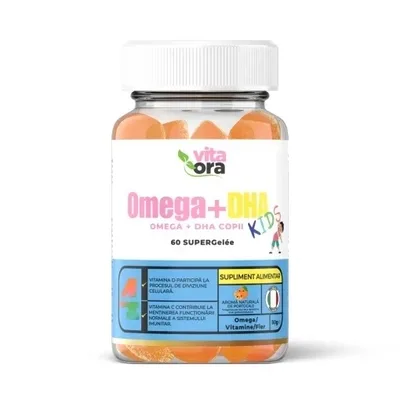 Omega + DHA Kids, 60 jeleuri Vita Ora