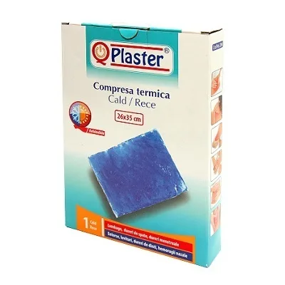 QPlaster Compresă Termică Cald/Rece, 26 x 35 cm