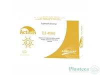Vitamina D3 4000 UI Activit, 30 comprimate, Aesculap